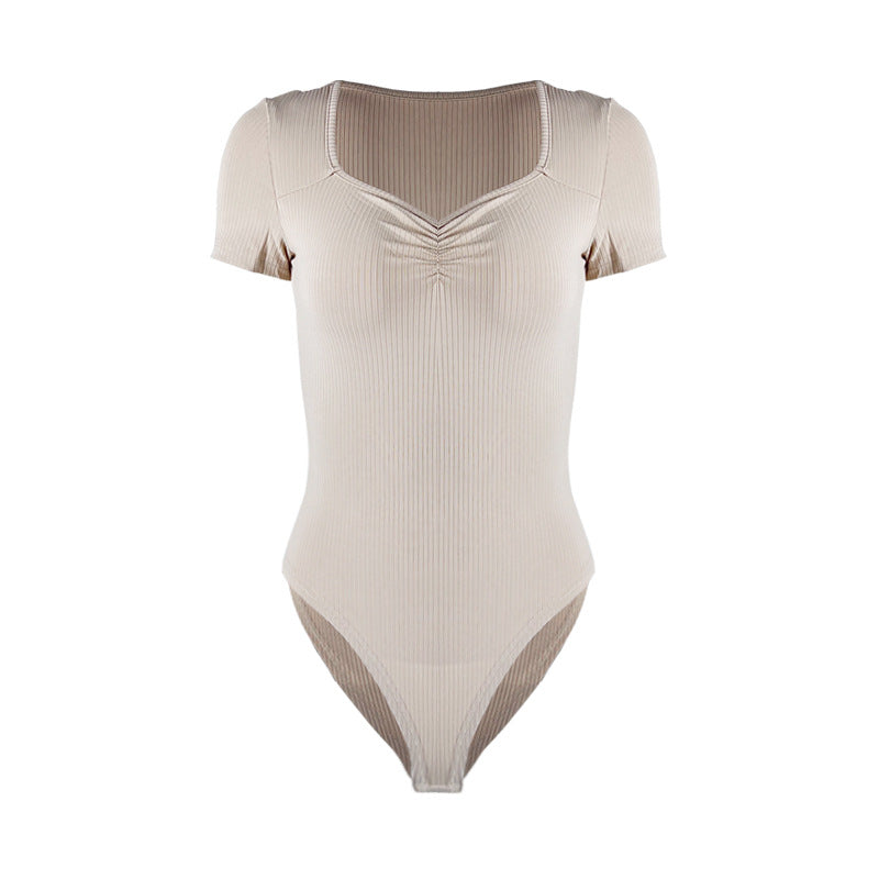 Women's Sexy Slim-Fit Pleated Jumpsuit