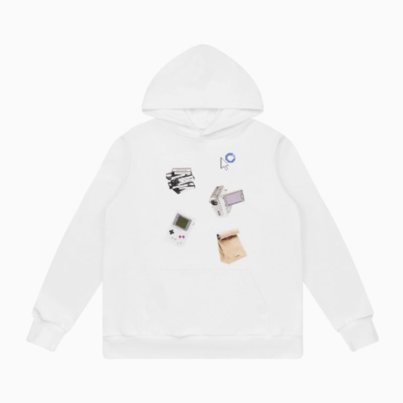Retro Streetwear Oversized Hooded Sweatshirt