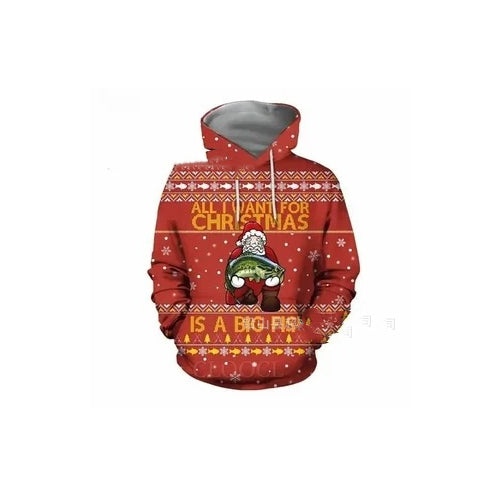 Festive Matching Christmas Hooded Pullover for Men & Women