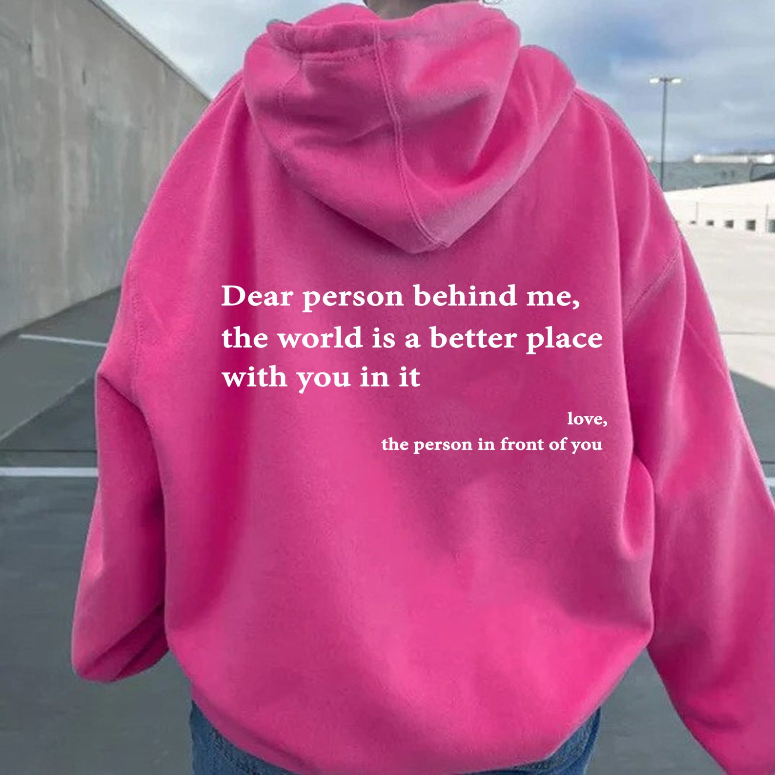 Women's Brushed Fleece Letter Graphic Hoodie