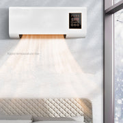 Wall Mounted Heater, Blowing Hot Air In Autumn And Winter. Multi Functional White Air Conditioner, Heating And Blowing Fan. Suitable For Bedrooms, Living Rooms, And Bathrooms. Space Saving, Suitabl...