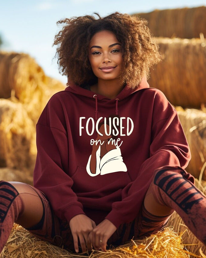 Girls Cute Printed Hooded Sweater Cozy Fall Winter Pullover