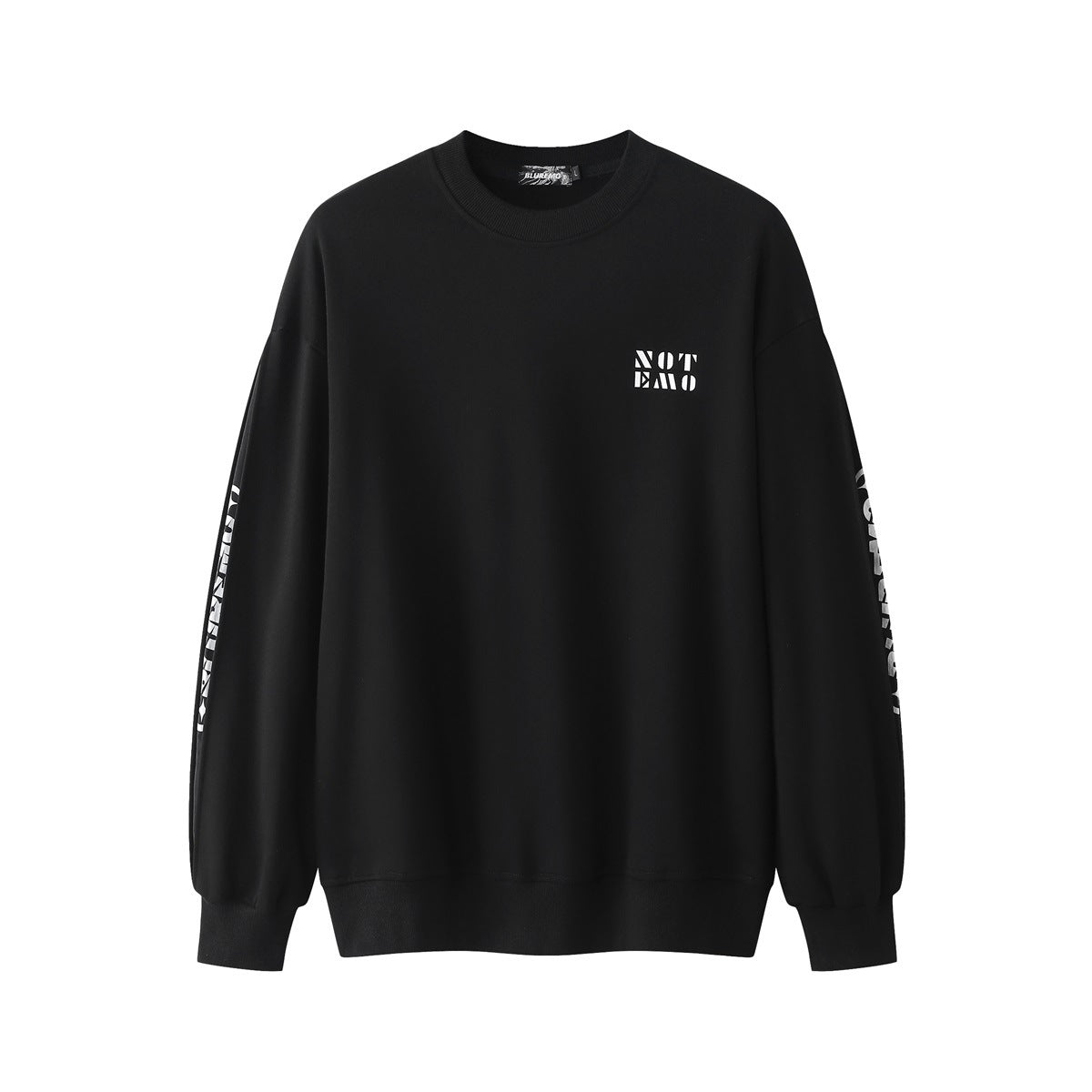 Contrast Letter Print Crew Neck Sweatshirt