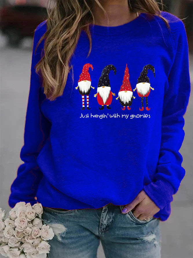 Cozy Letter Print Crew Neck Sweatshirt