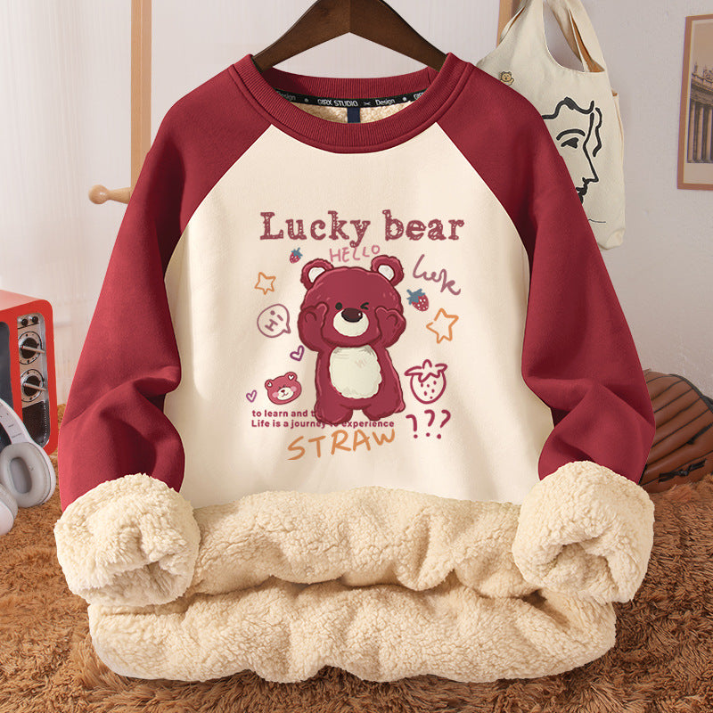 Women's Fleece-Lined Hooded Berber Winter Coat