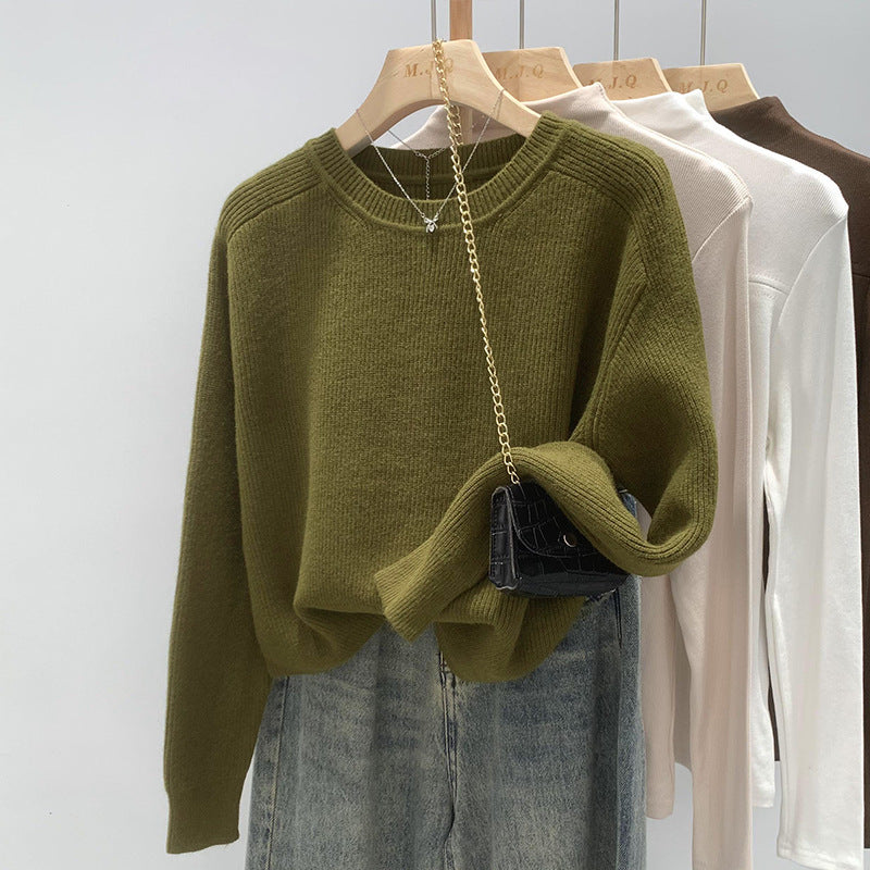 Simple Casual All-match Sweater Top