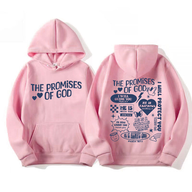 Unisex Solid Color Casual Loose Hooded Sweatshirt