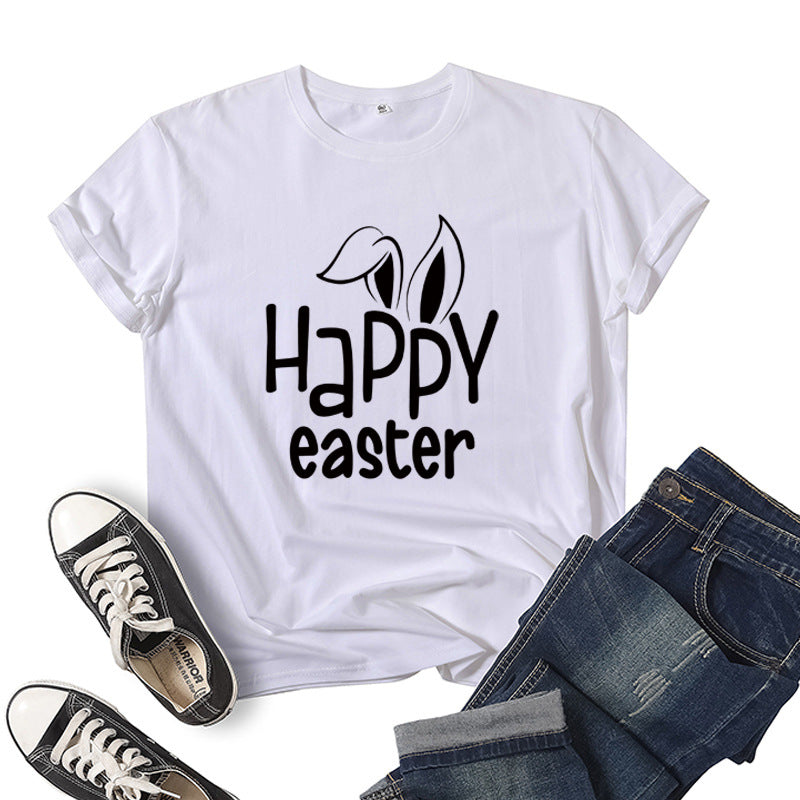 Women's Easter Bunny Print Casual Sweatshirt
