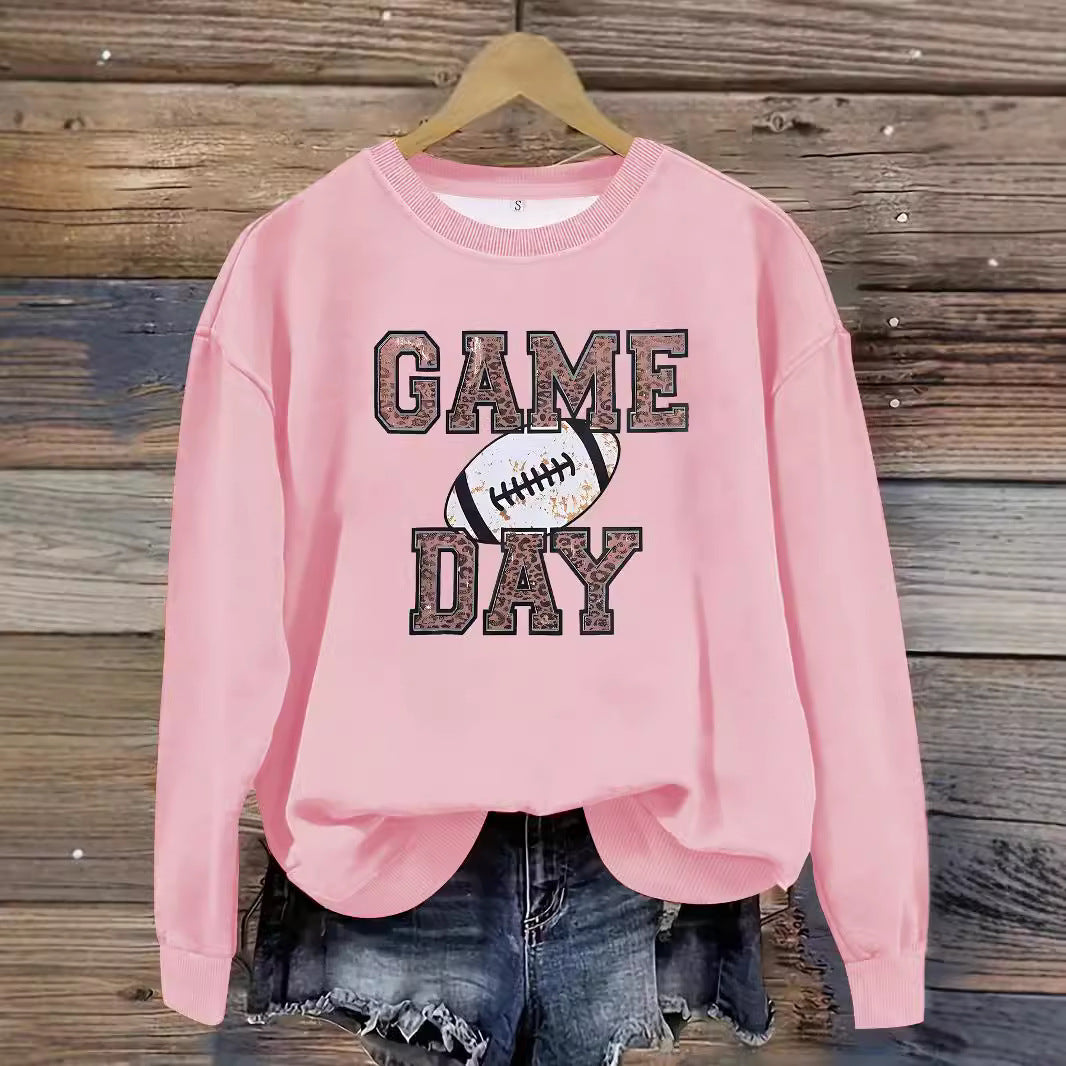 Women's Long Sleeve Baseball Pullover Sweater