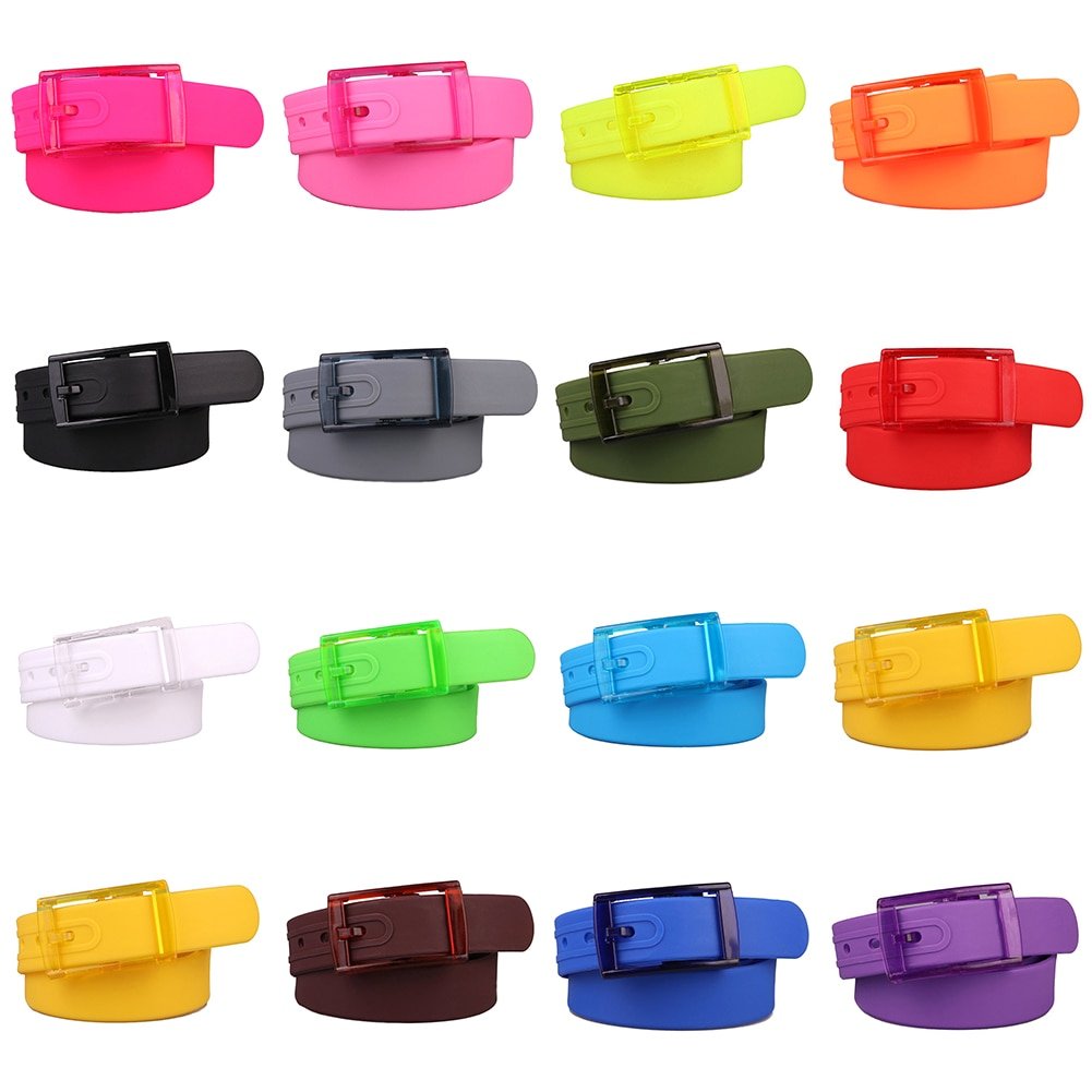 Versatile Unisex Belt with Plastic Buckle