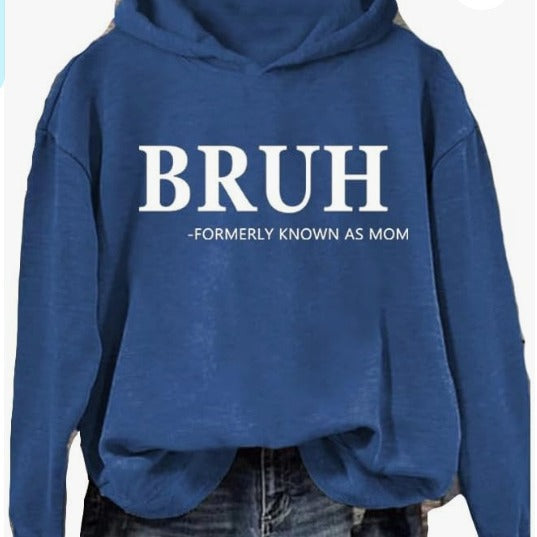 Women's Fashion Printed Casual Hooded Long Sleeve Sweater
