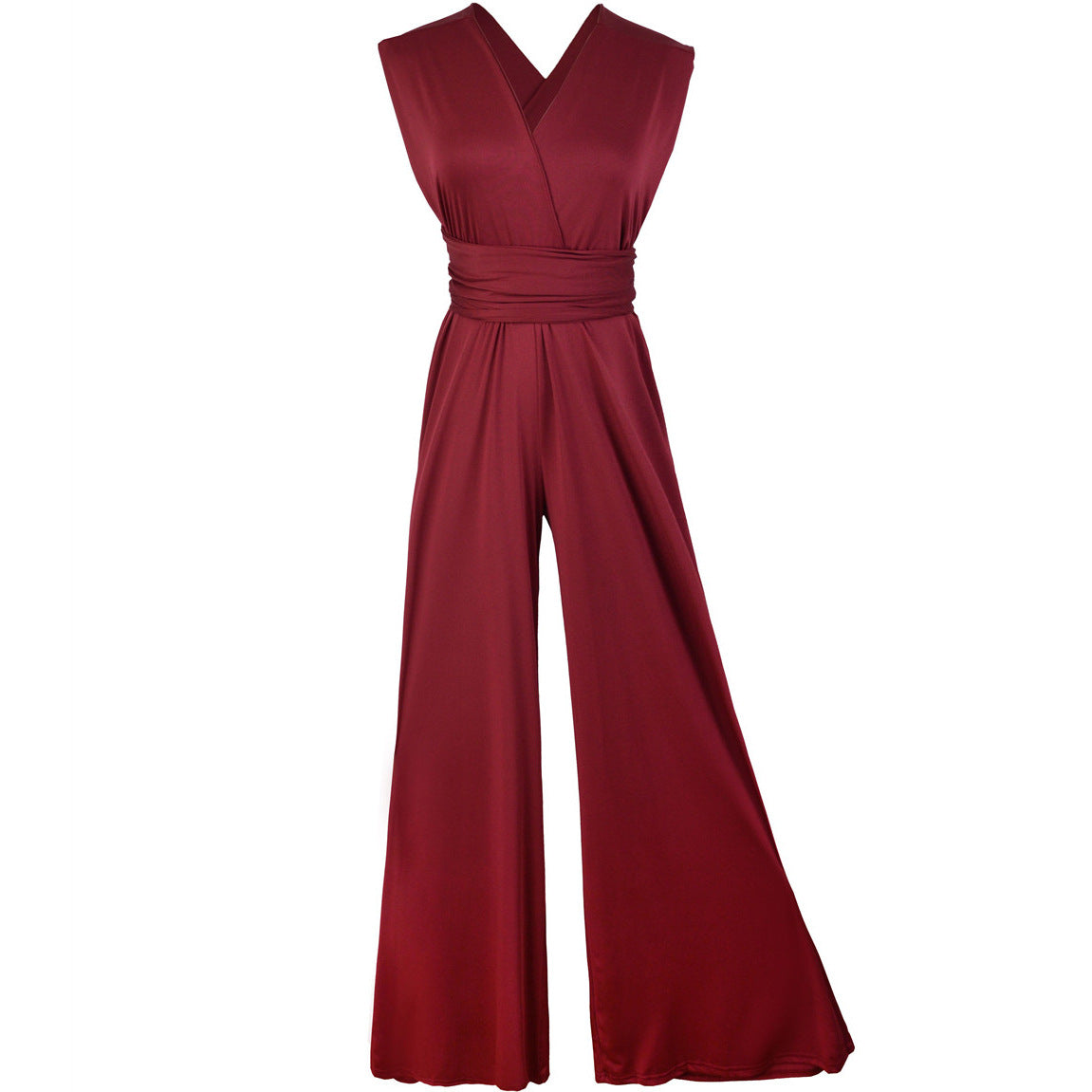 Women's Cross Bandage Stretchy Jumpsuit