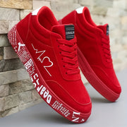 Men's Trendy Skateboarding Sneakers with Electrocardiogram Heart Pattern – Street‑Style All‑Season