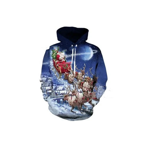 Festive Matching Christmas Hooded Pullover for Men & Women