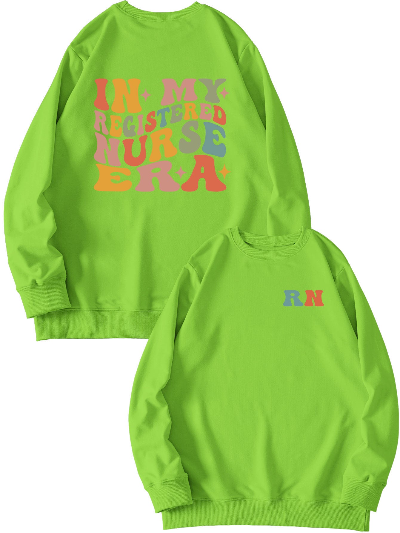 Women's Casual Round Neck Printed Sweatshirt