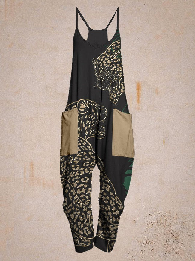 Fashion Personality Sports Straight Women's Jumpsuit
