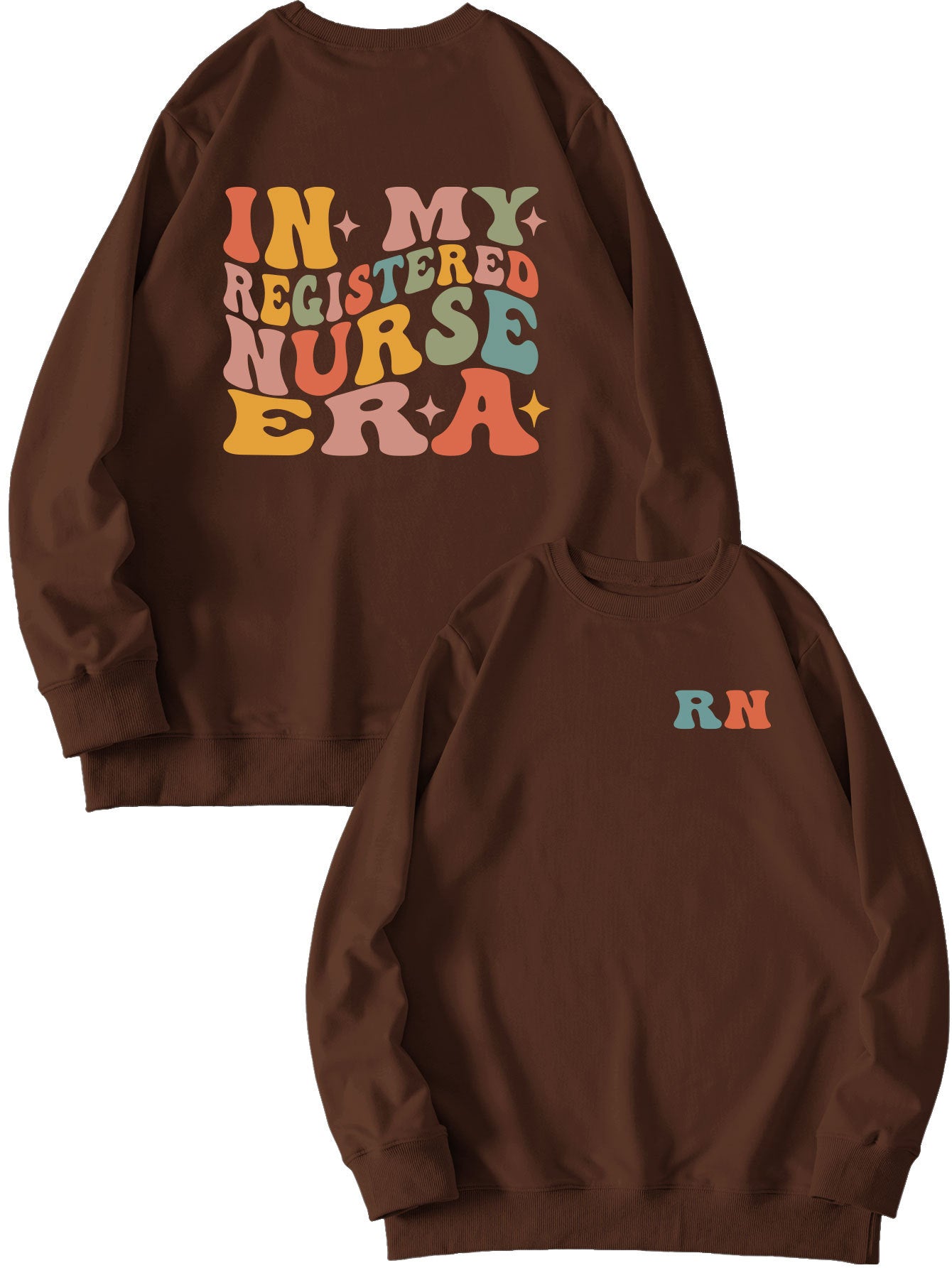 Women's Casual Round Neck Printed Sweatshirt