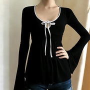 Chic Trendy Women's Long-Sleeve Top
