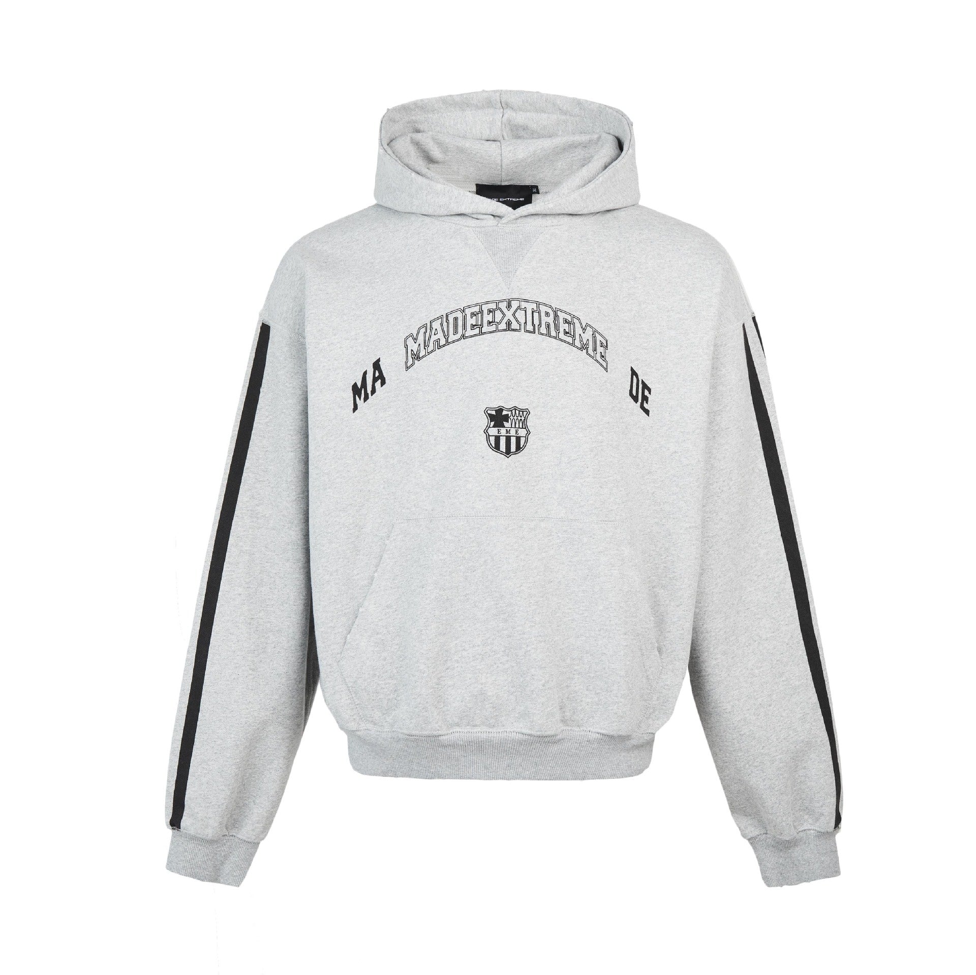 Retro Letter Heavy Terry Hoodie - Cozy Loose Sports Sweatshirt