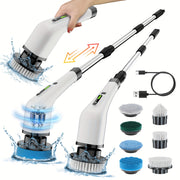 2025 New Multifunctional Electric Cleaning Brush, Telescopic Long Handle 7-in-1 Cleaning Brush, Cleaning Tool, Household Floor And Kitchen Sweeping Brush, Floor Scrub Brush, Scrub Brush for Kitchen...
