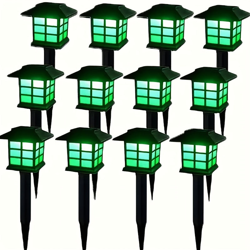 24/12/6pcs Halloween Solar Outdoor Lights, IP44 Waterproof Walkway Lights, LED Landscape Lighting Garden Lights, Suitable For Walkways, Driveways, Courtyards And Lawns, Solar Garden Decorations...