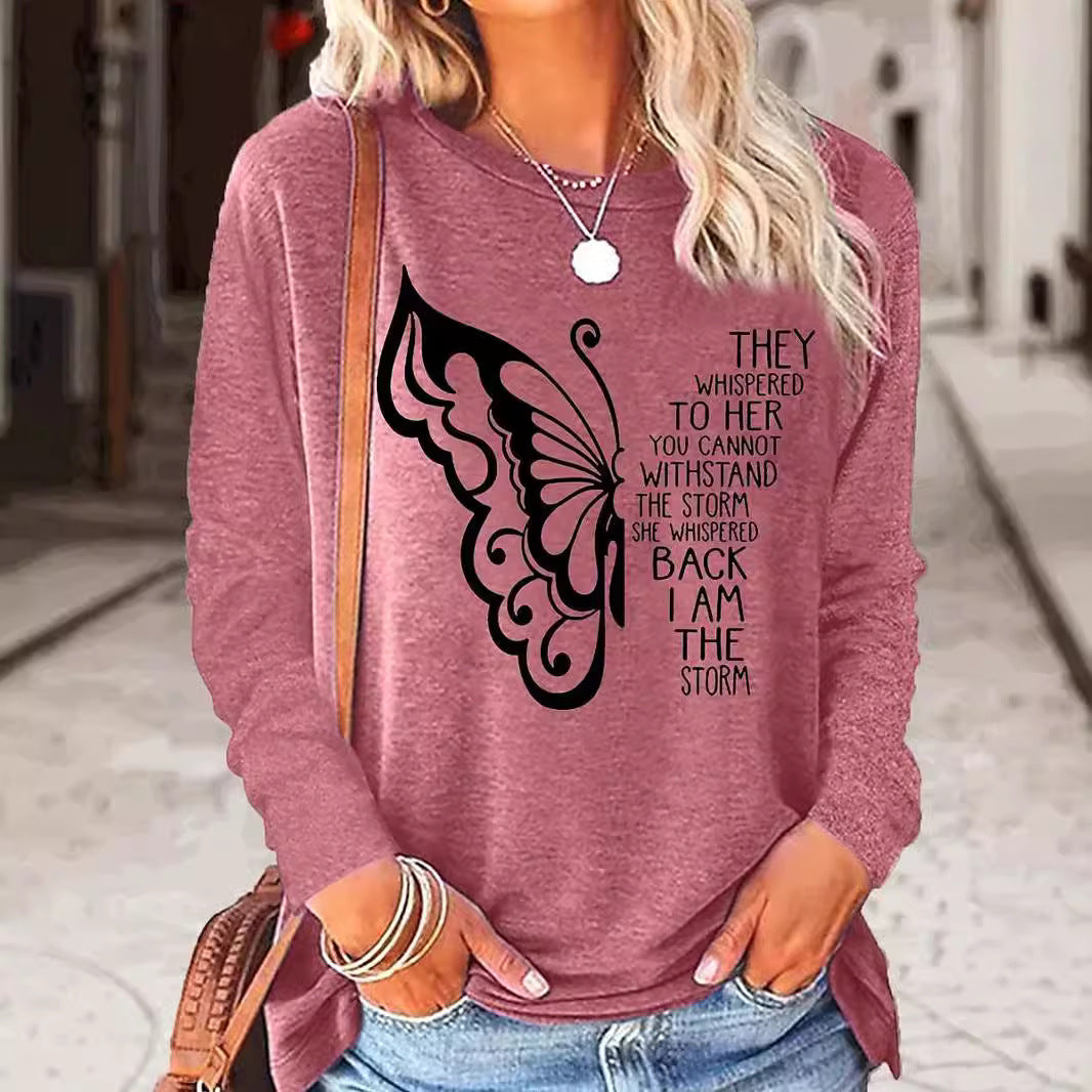 Plus Size 3D Print Long Sleeve Casual Sweatshirt