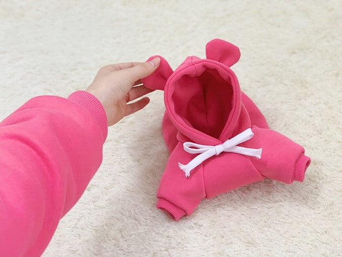 Cute Bear Ear Matching Pet & Owner Hoodie