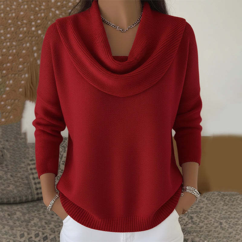 Autumn and Winter New Solid Color Long-sleeved Sweater