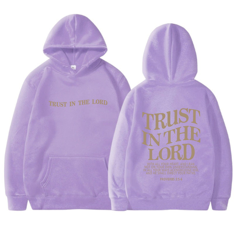 Letter Print Casual Long Sleeve Sports Hoodie