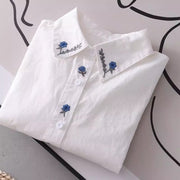 Women's Korean-style Artistic All-Match Casual Shirt Top