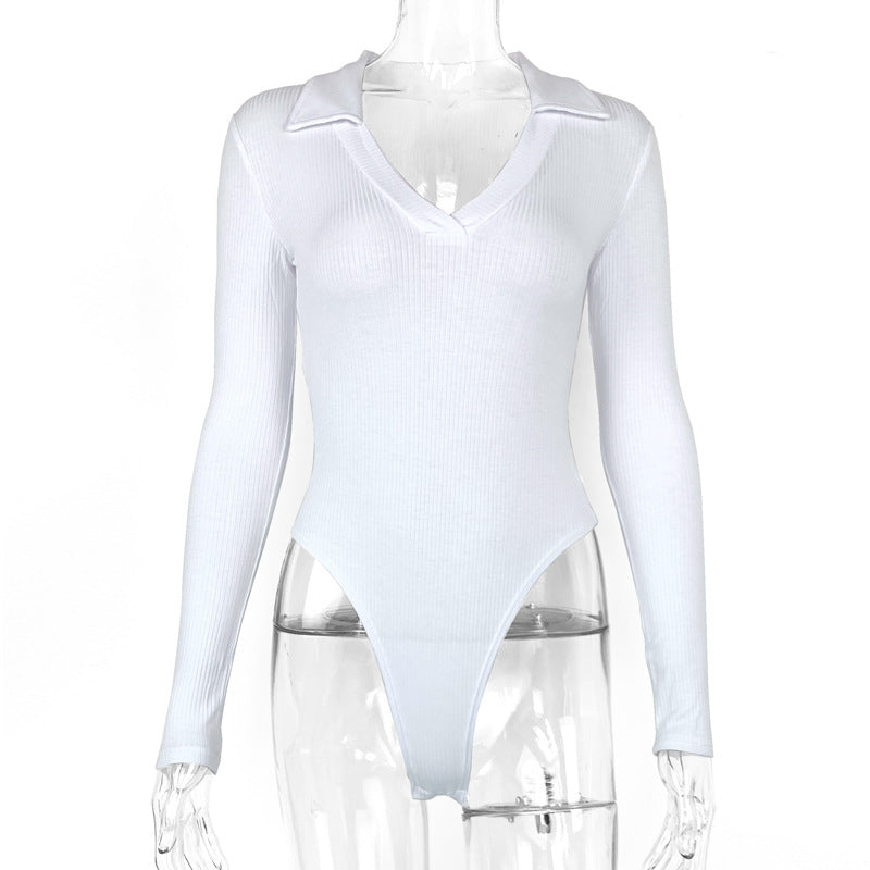 Women's Sexy Slim-Fit Long-Sleeve Jumpsuit