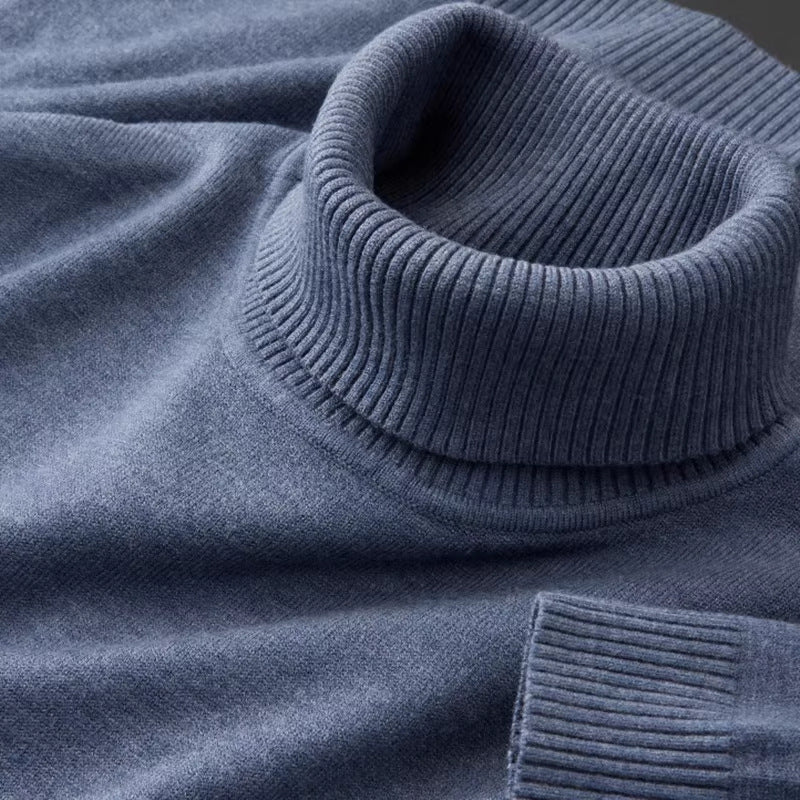 Skin-friendly Casual Warm Turtleneck Sweater for Men