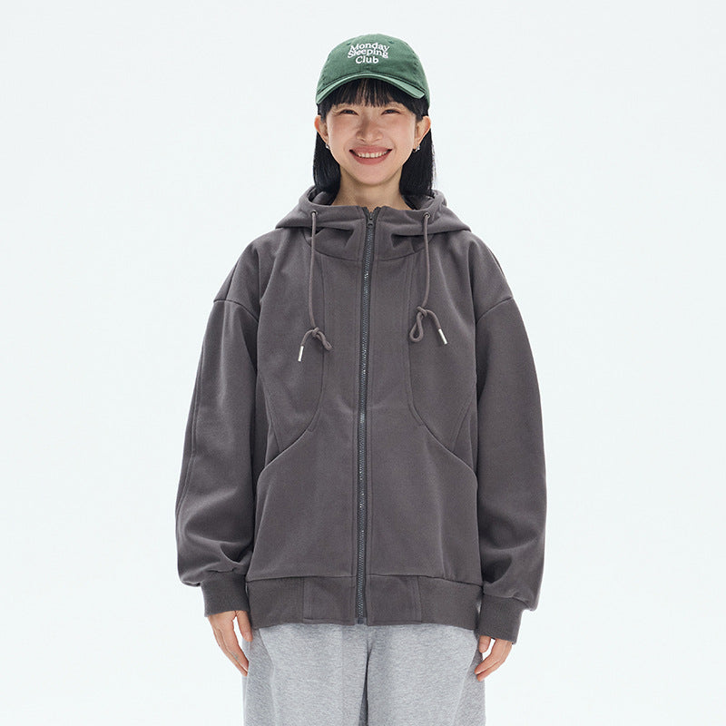 Cozy Matching Couple Hooded Sweatshirt in Solid Colors