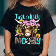 Cute Cow‑Print Cotton T‑Shirt for Girls – Soft, Breathable, Playful