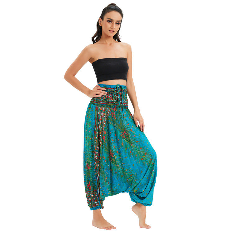 Bohemian Big Crotch Pants One-piece Ethnic Group