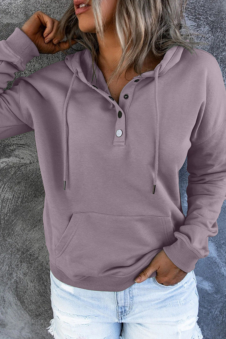 Women's Casual Hooded Sweatshirt with Pockets