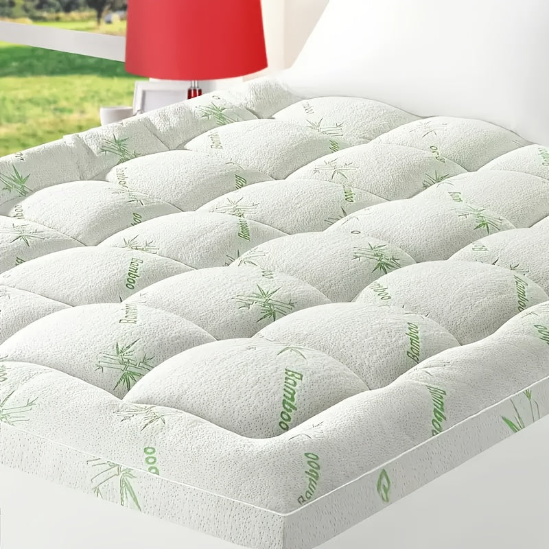 Thick Mattress Topper Pad Queen Size, Pillow Top Mattress Topper, Ultra-soft Quilted Cooling Mattress Protector, Suitable for 8-24 Inch Deep Mattresses