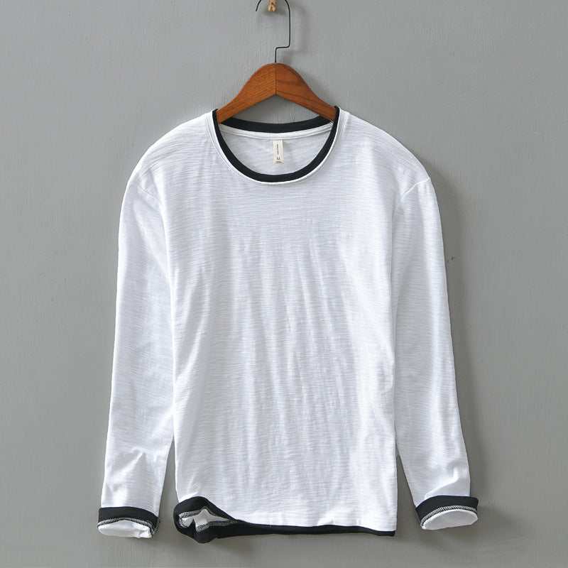Casual Round Neck Solid Long Sleeve Pullover