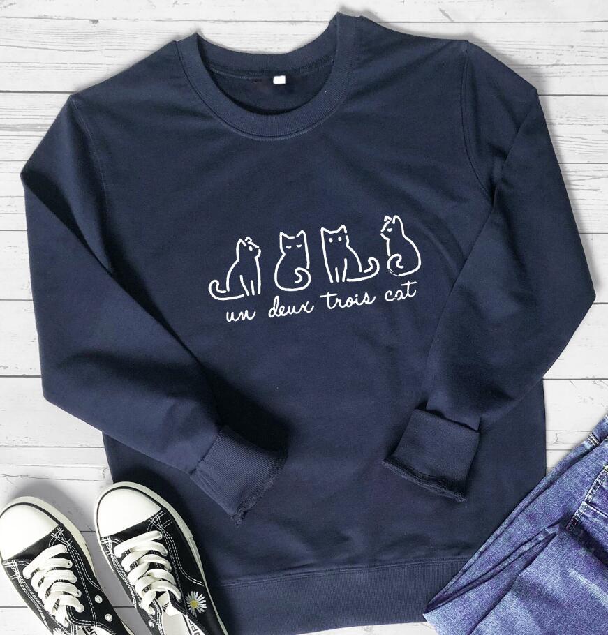 Chic Letter Print Casual Round Neck Pullover Sweater