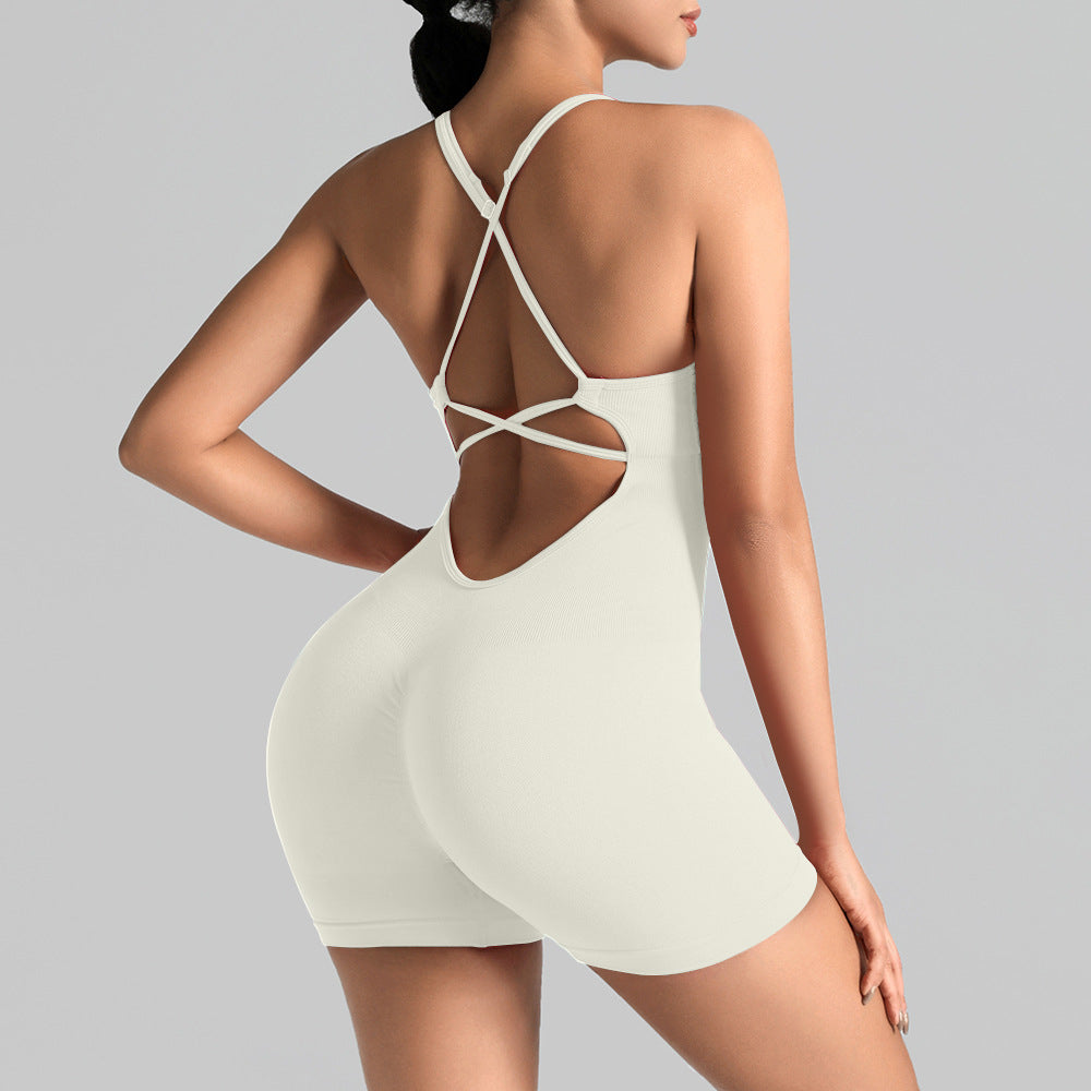 European And American-style Vest-style Yoga Bodysuit