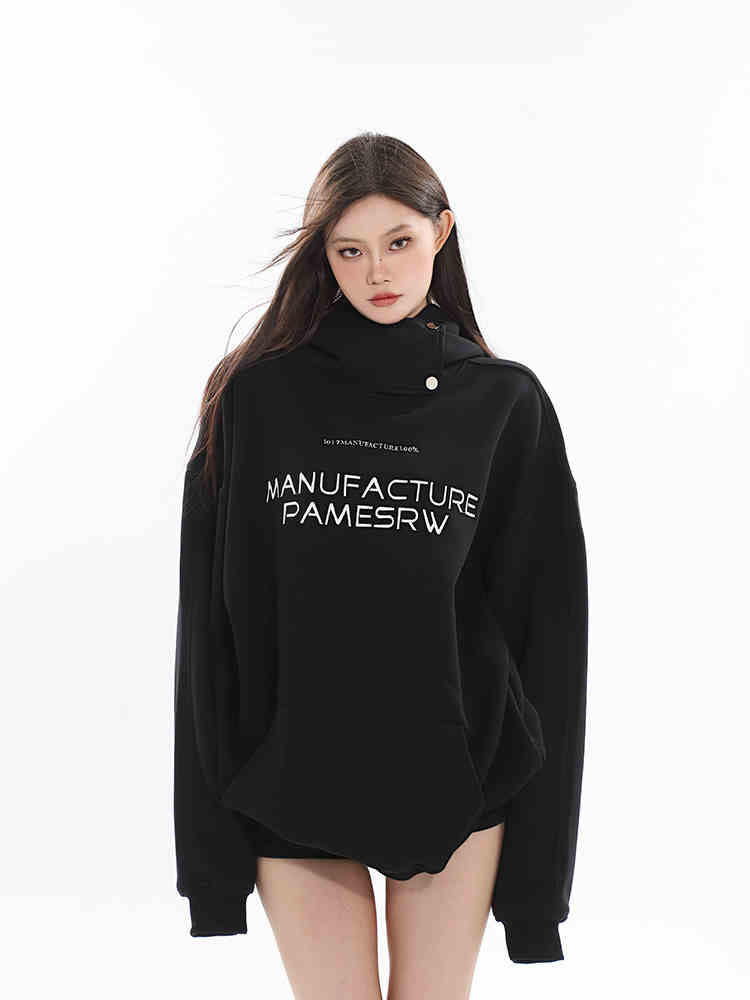 Cozy Velvet Padded Loose Couple Hooded Pullover Sweater