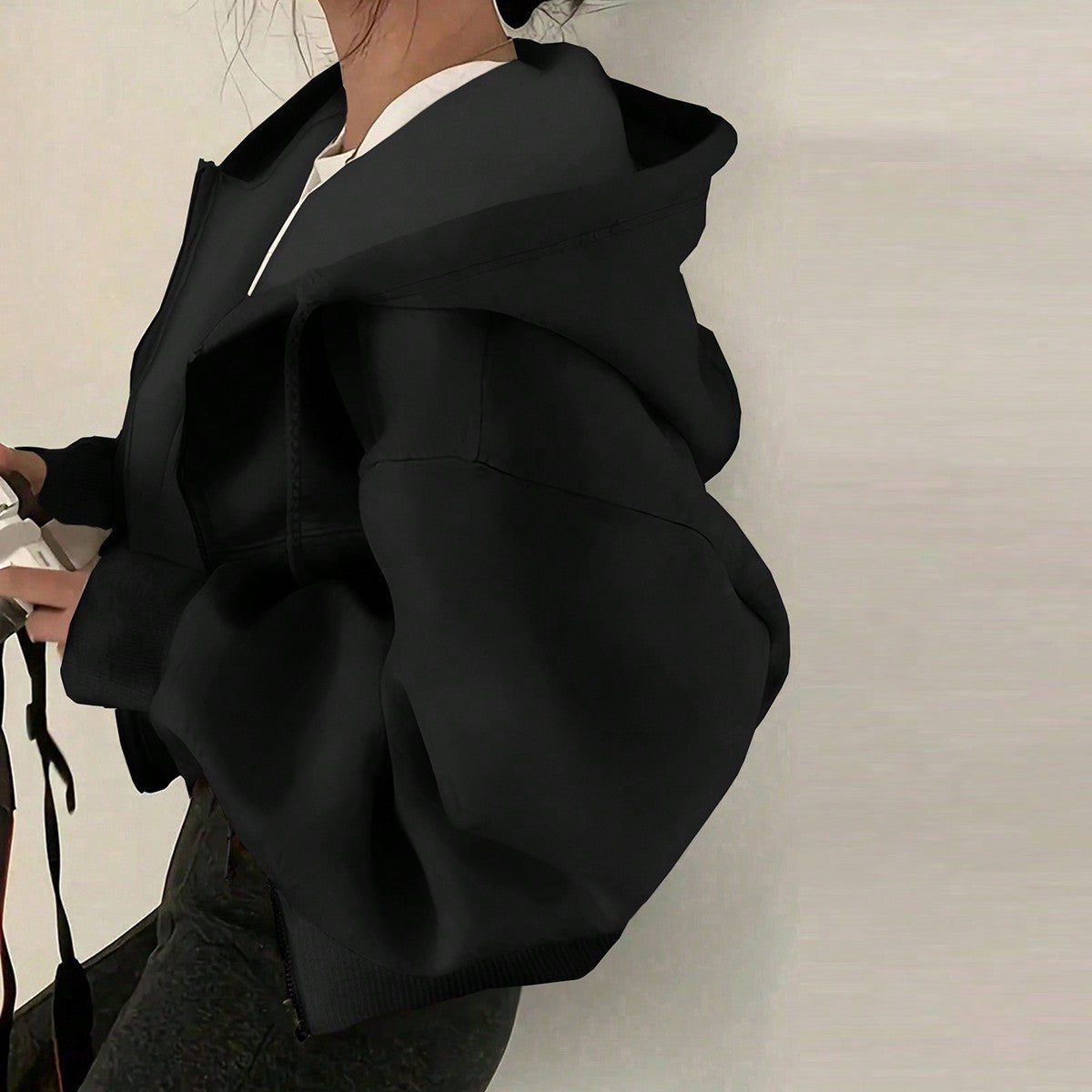 Casual Loose Long Sleeve Drawstring Hoodie