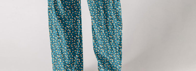 Chic Printed Wide-Leg Overalls with Pleated Pockets