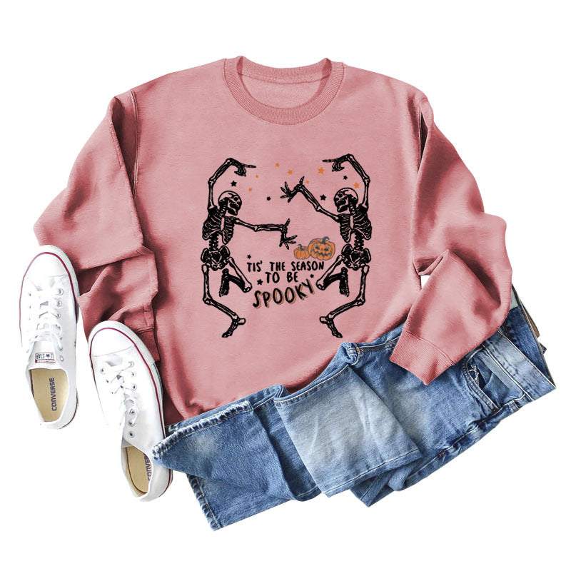 Trendy Letter Print Loose Long Sleeve Sweatshirt