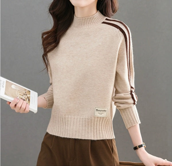 Short Sweater Women's Small Foreign Wool Bottoming Shirt Autumn and Winter