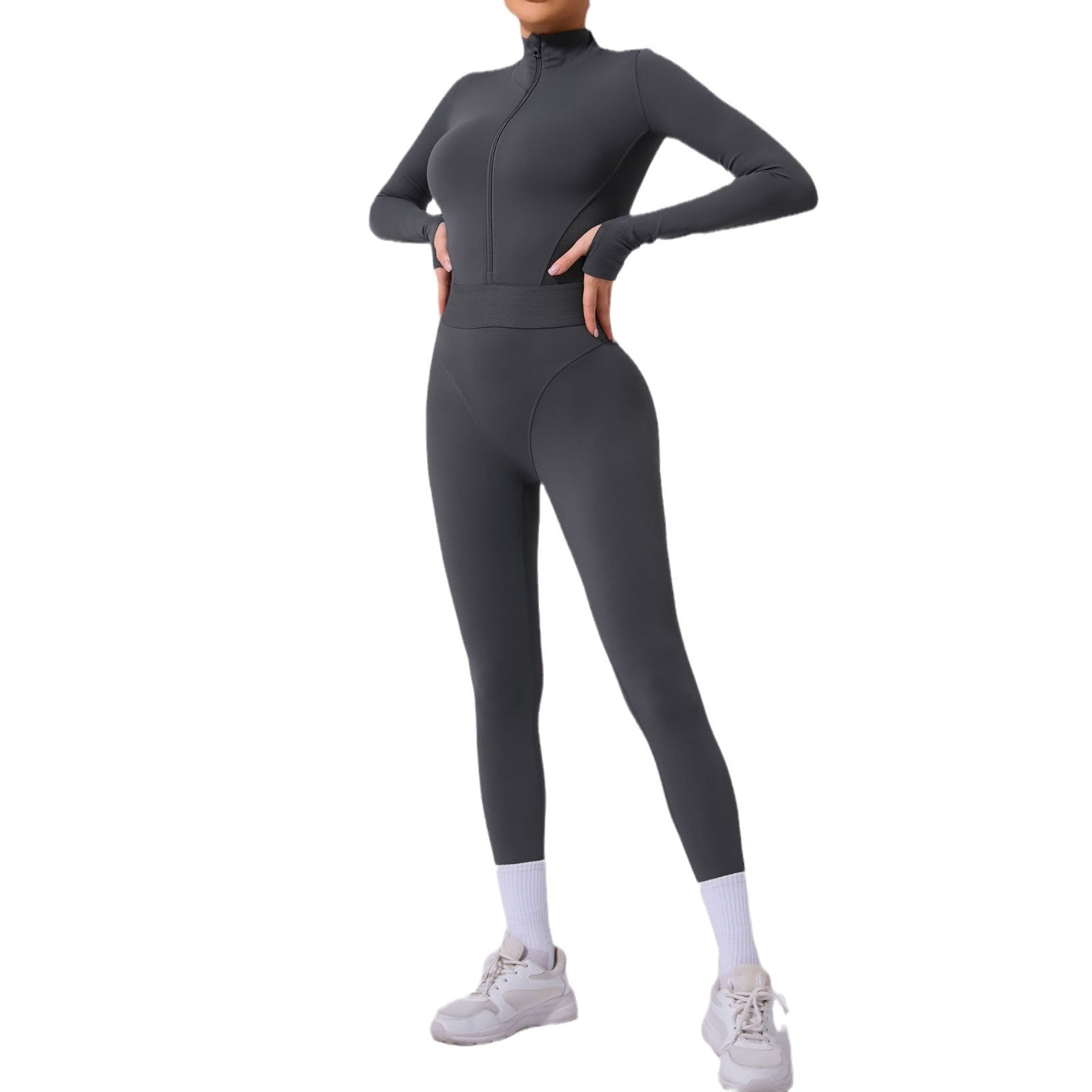 Women's Breathable Mesh Yoga Jumpsuit for Fitness