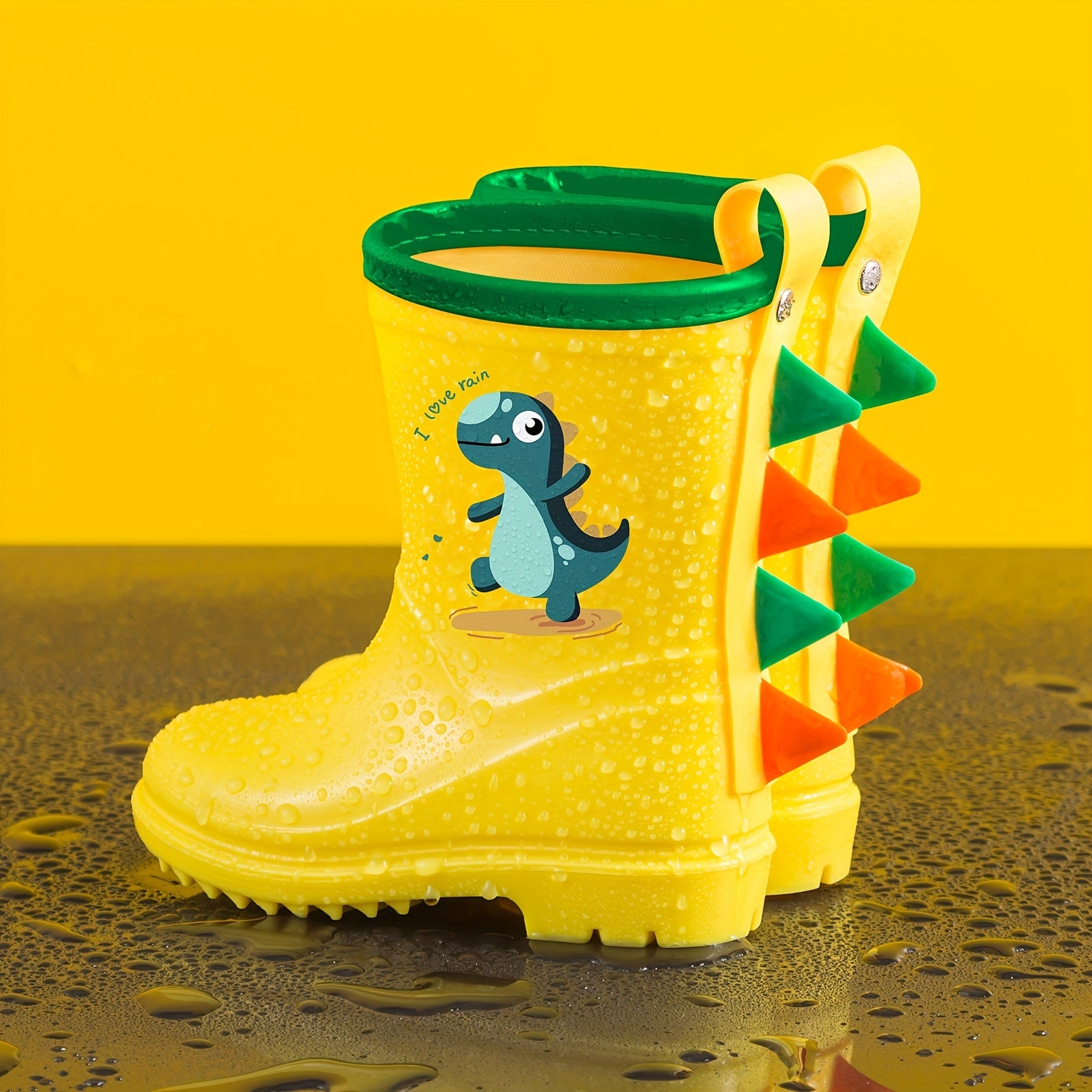 Children's Mid-Calf Dinosaur Rain Boots – Non‑Slip, Suitable for Ages 1‑8