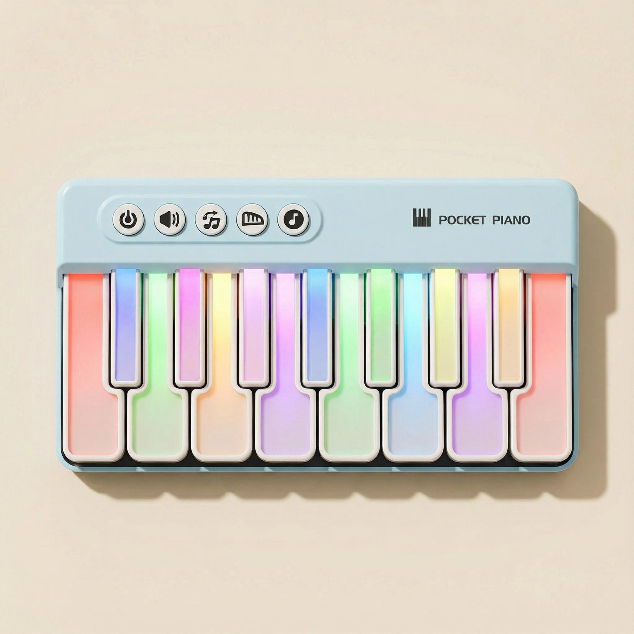 Portable Electronic Keyboard Piano with 10 Demo Songs and 15 Tracks