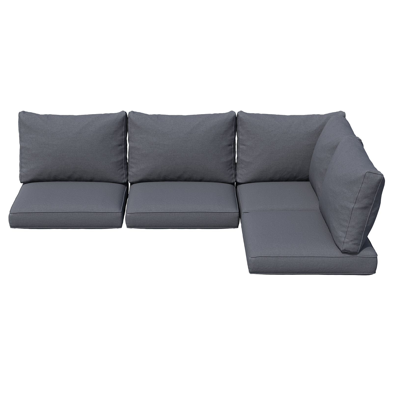 9/14-Piece Outdoor Replacement Cushions For Patio Furniture, Deep Seat Cushions For 4&6 Seat Sectional Sofa, Water-Repellent L-Shaped Couch Pads