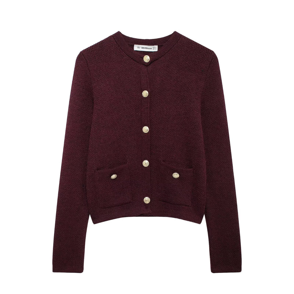 Knitwear Women's Round Neck Solid Color Loose Pullover Leisure